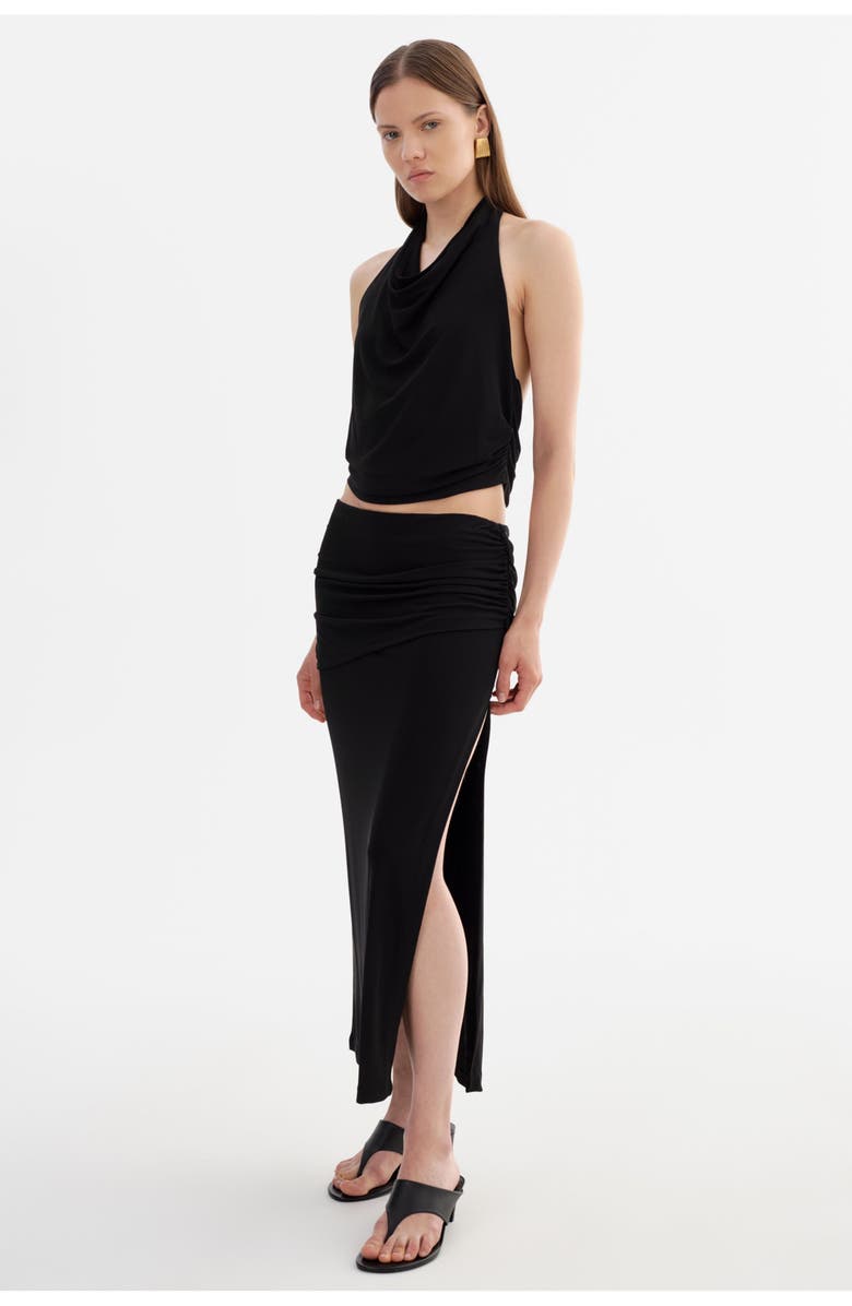 LAMARQUE Lilou | Midi Knit Skirt, Alternate, color, Black
