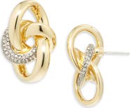 DEMARSON Asher Pavé Stud Earrings