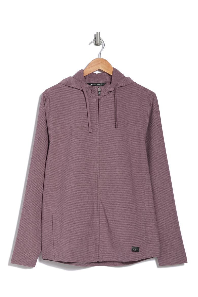Shaker Heights Full Zip Hoodie, Alternate, color, HEATHER MAUVE WINE