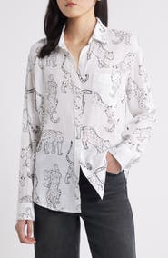 Rails Charli Linen Blend Button-Up Shirt