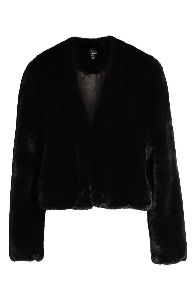 Bardot Evening Faux Fur Jacket, Alternate, color, 