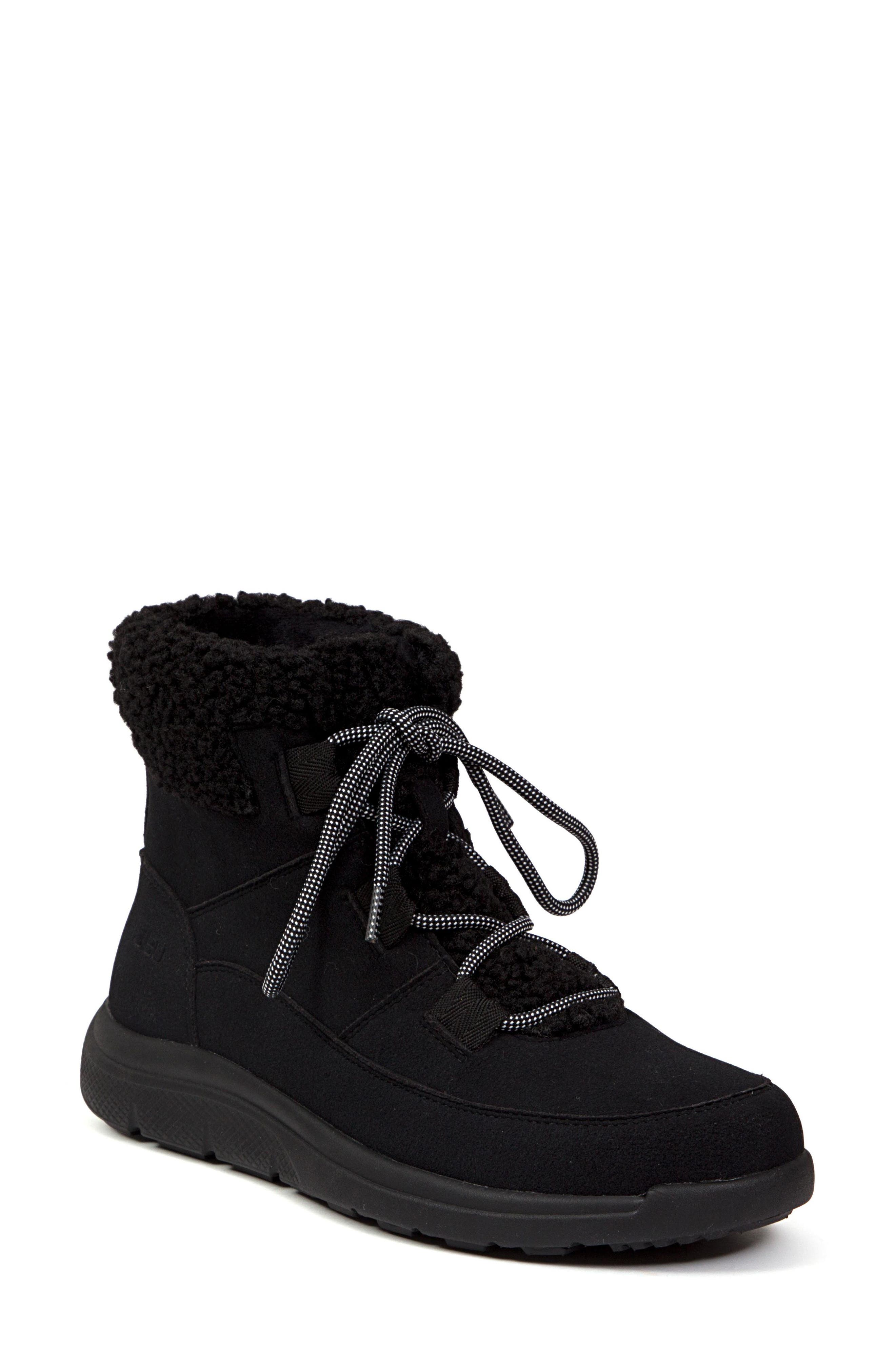 JBU Freeze Faux Fur High Top Sneaker, Main, color, Black