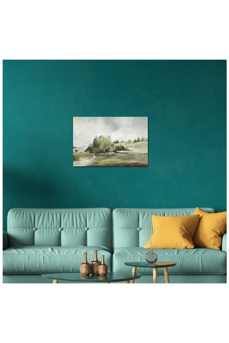 'Green Country Road' by Allison Pearce Canvas Artwork, Alternate, color, WHITE MULTI