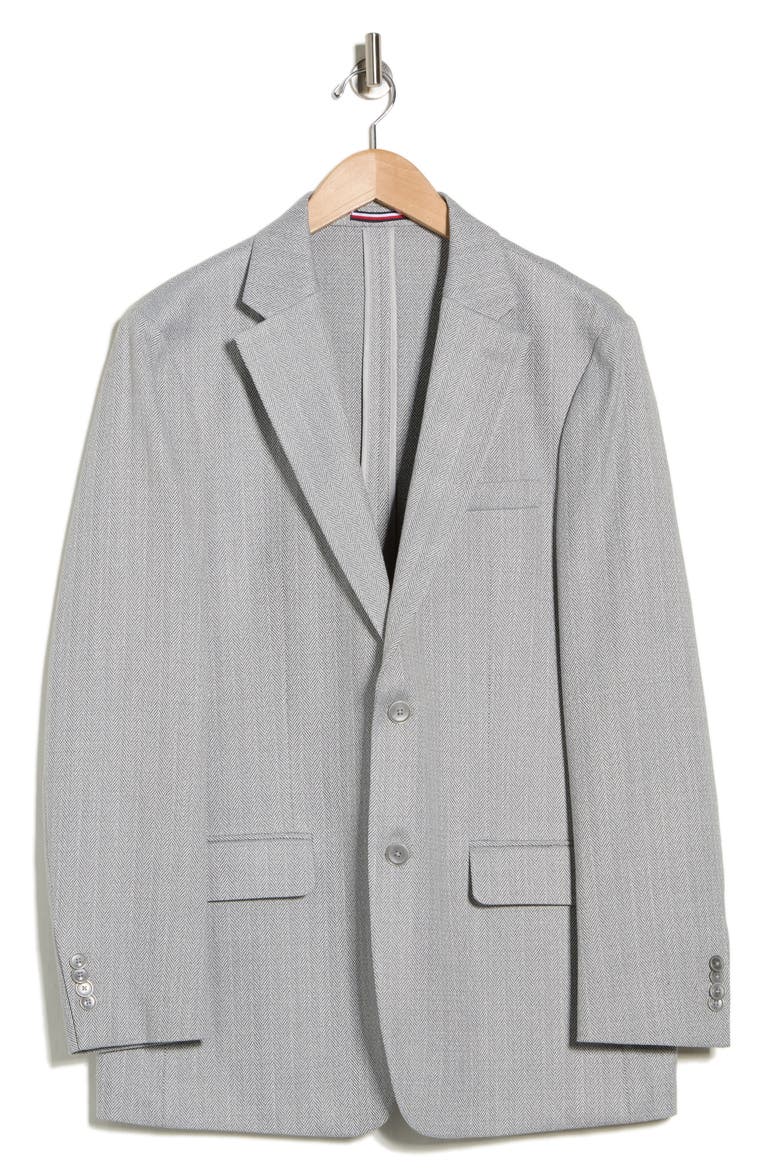 Two-Button Notch Lapel Sport Coat, Alternate, color, GREY