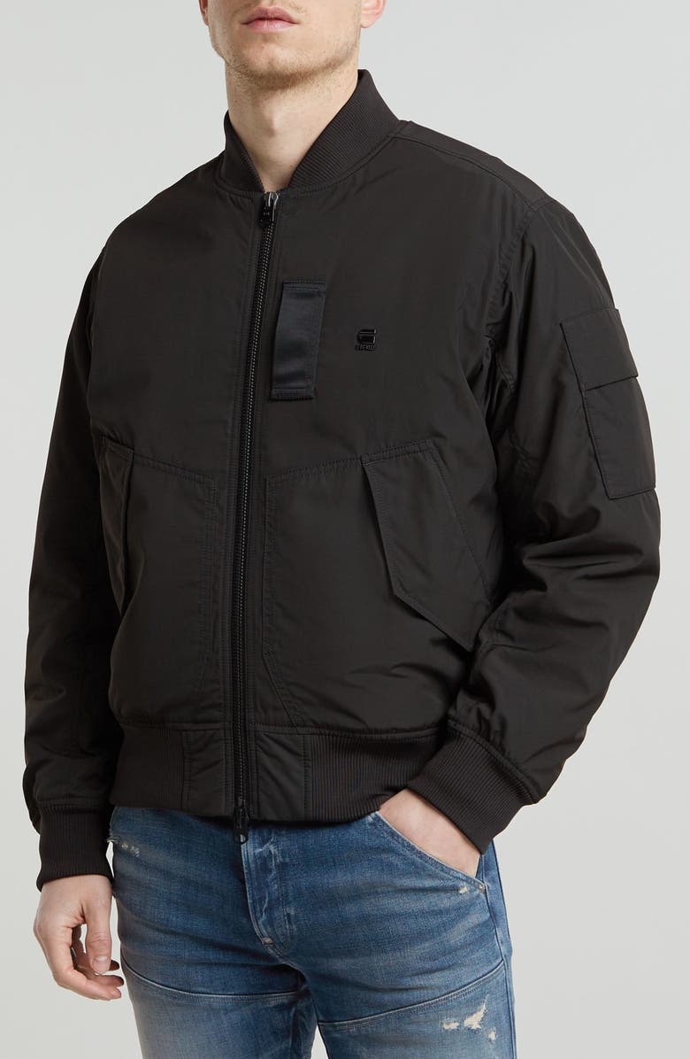G-STAR Flight GA-1 Padded Bomber Jacket, Main, color, Neo-Black