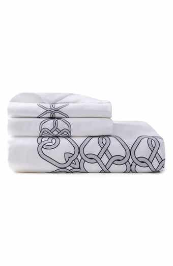Tied Ovals Cotton Sateen Duvet Cover & Sham Set