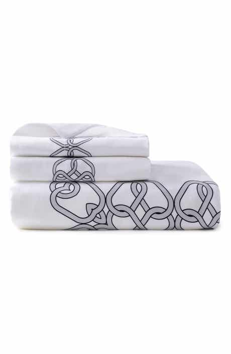 Tied Ovals Cotton Sateen Duvet Cover & Sham Set