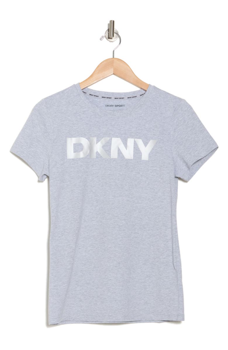 DKNY Exploded Foil Logo Stretch Cotton Graphic T-Shirt, Alternate, color,