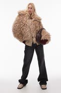 Topshop Faux Fur Jacket