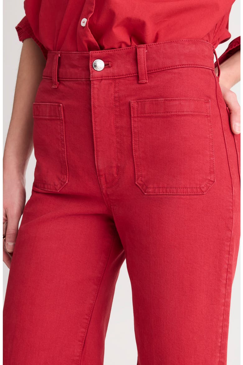 The Emmy Patch Pocket Wide Leg Pants, Alternate, color, CHERRY