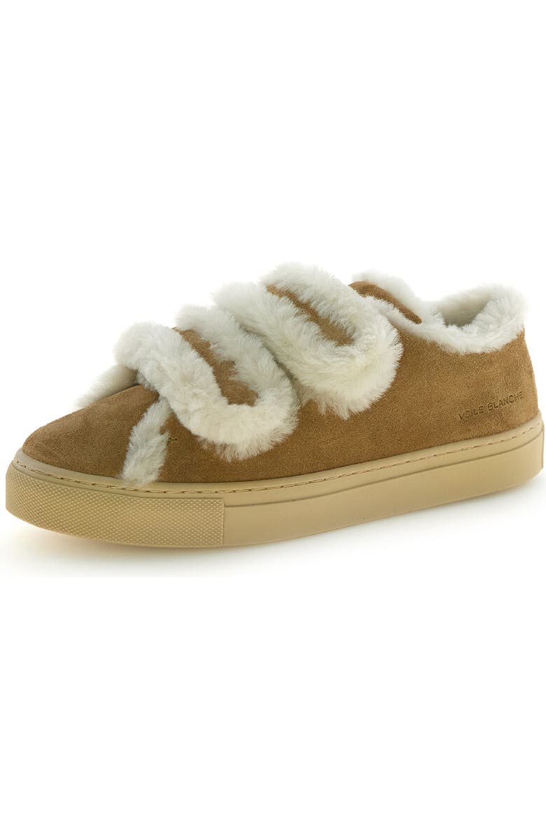 Voile Blanche Gretha Genuine Shearling Sneaker, Main, color, Light Brown