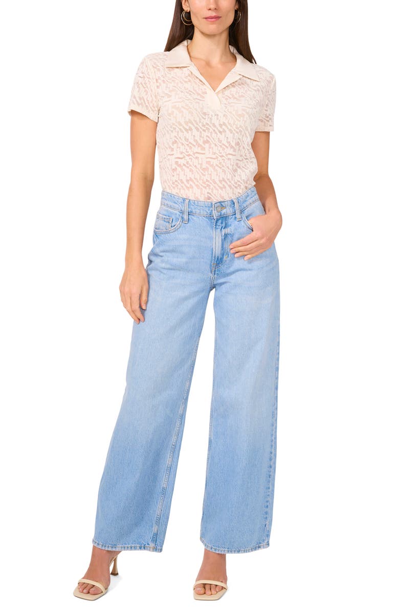 Vince Camuto Lace Polo, Alternate, color, New Ivory