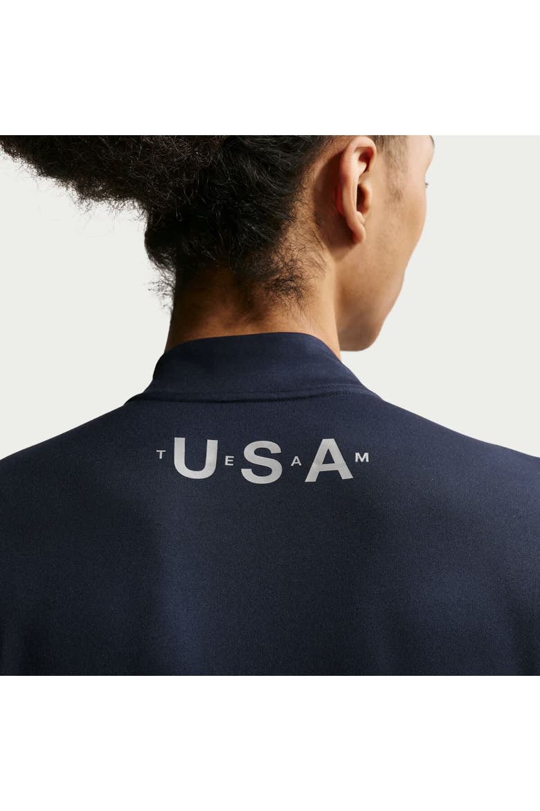 Men's Nike ACG  Navy Team USA Element Dri-FIT Half-Zip Pullover, Alternate, color, Navy