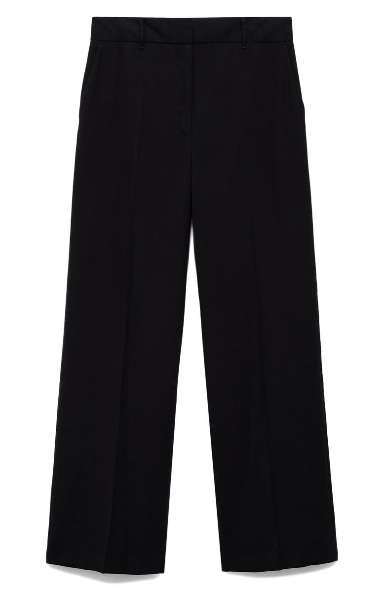 MANGO Creased Wide Leg Pants, Main, color,