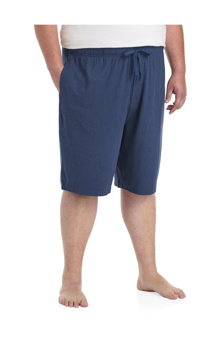 Harbor Bay by DXL Big
Tall Lounge Shorts, Main, color, Navy Heather