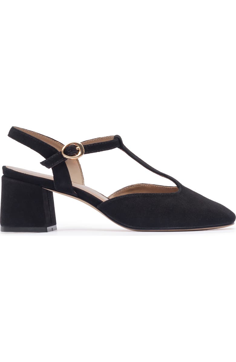 Bernardo Footwear Romi T-Strap Pump, Main, color, Black Suede