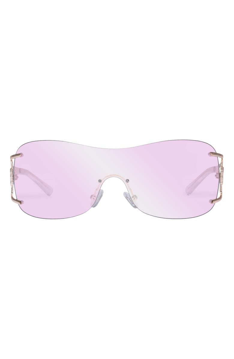 Le Specs Le Fame 137mm Mirrored Shield Sunglasses, Main, color,