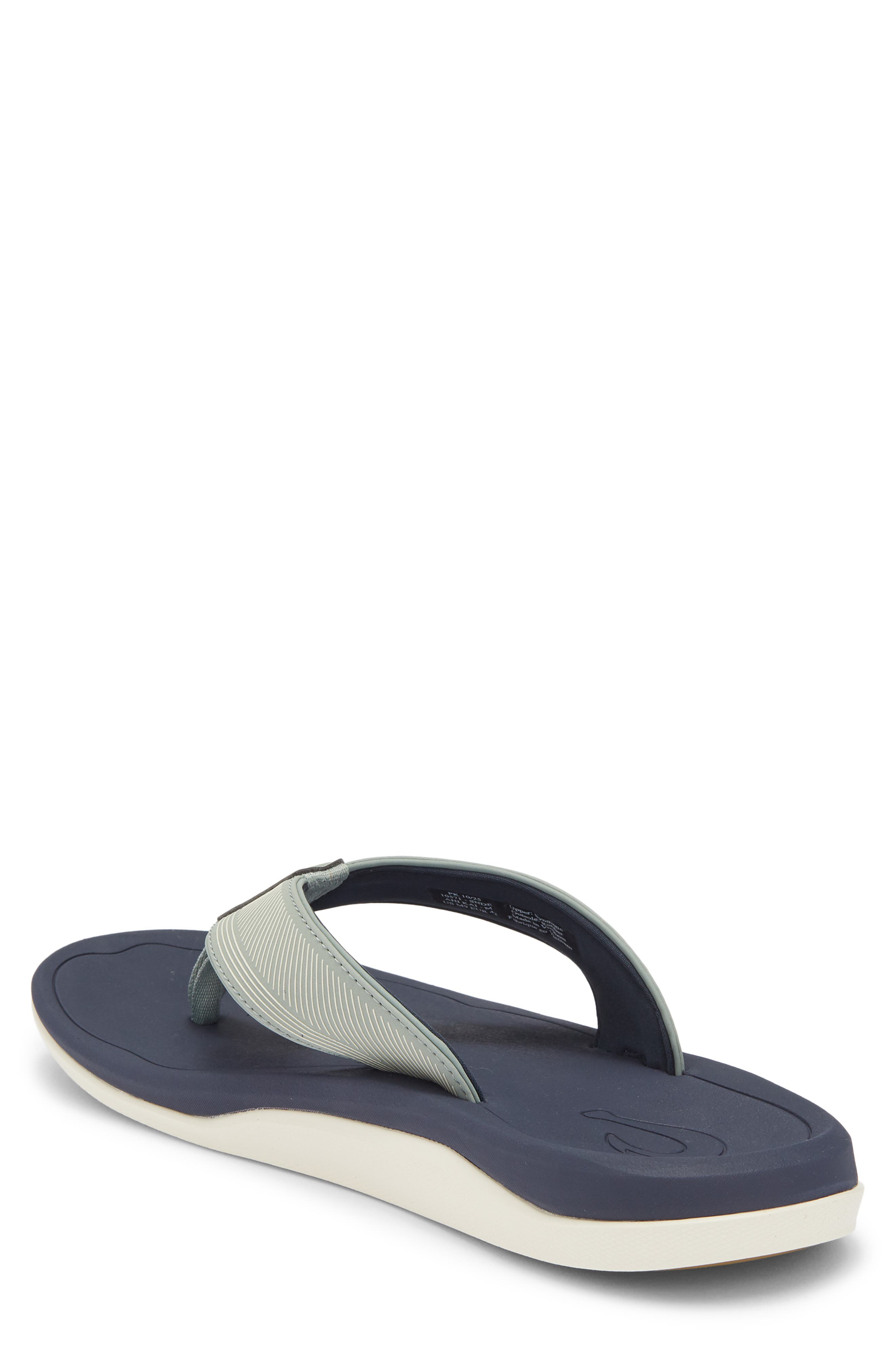 Ahi Kai Flip Flop, Alternate, color, SEAGREEN / TRENCH BLUE