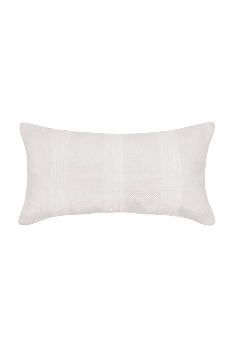 Chindi Stripe Woven Throw Pillows, Main, color, White