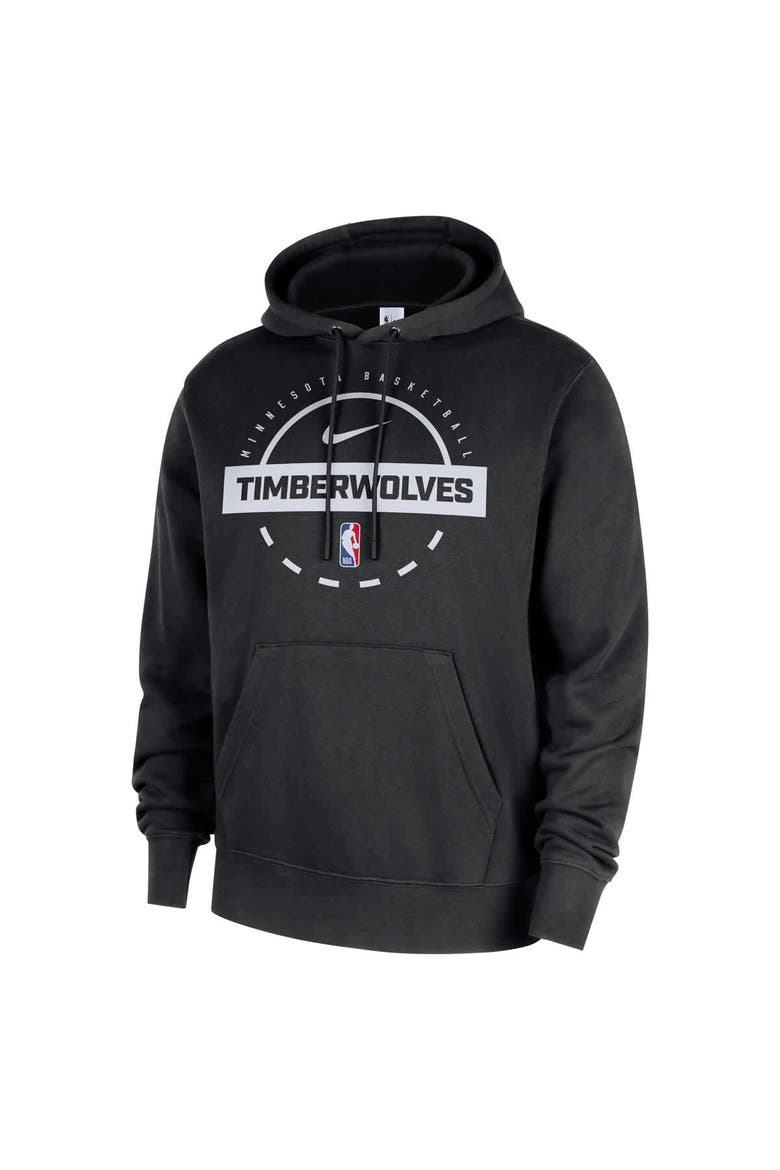 Men's Nike Black Minnesota Timberwolves 2025/26 Authentic Practice Club Pullover Hoodie, Alternate, color, Black