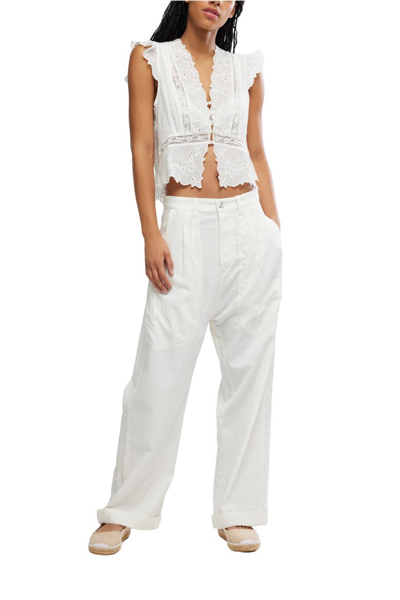Clover Drop Crotch Pants, Alternate, color, TOFU