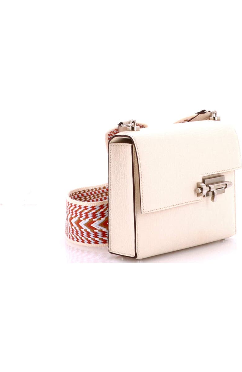 Pre-Owned Hermes Verrou Bag Chevre Mysore and Canvas Mini, Alternate, color, Nata