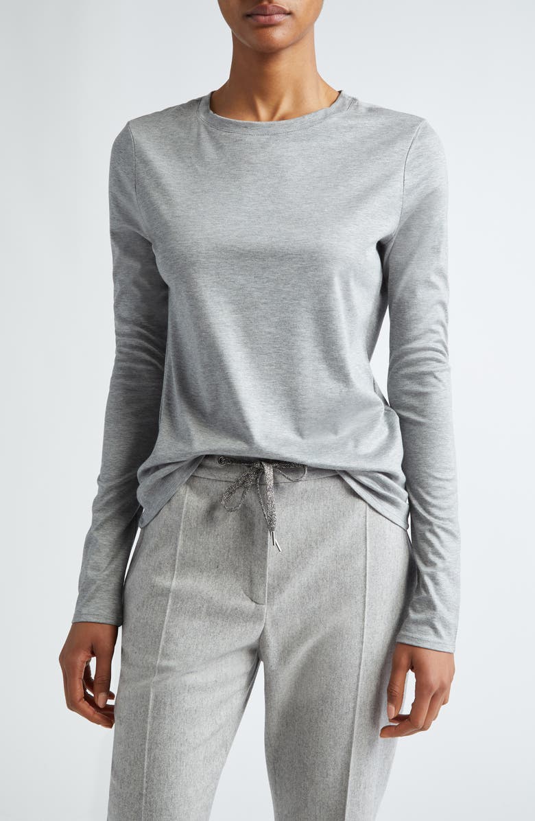 Eleventy Long Sleeve T-Shirt, Main, color, 