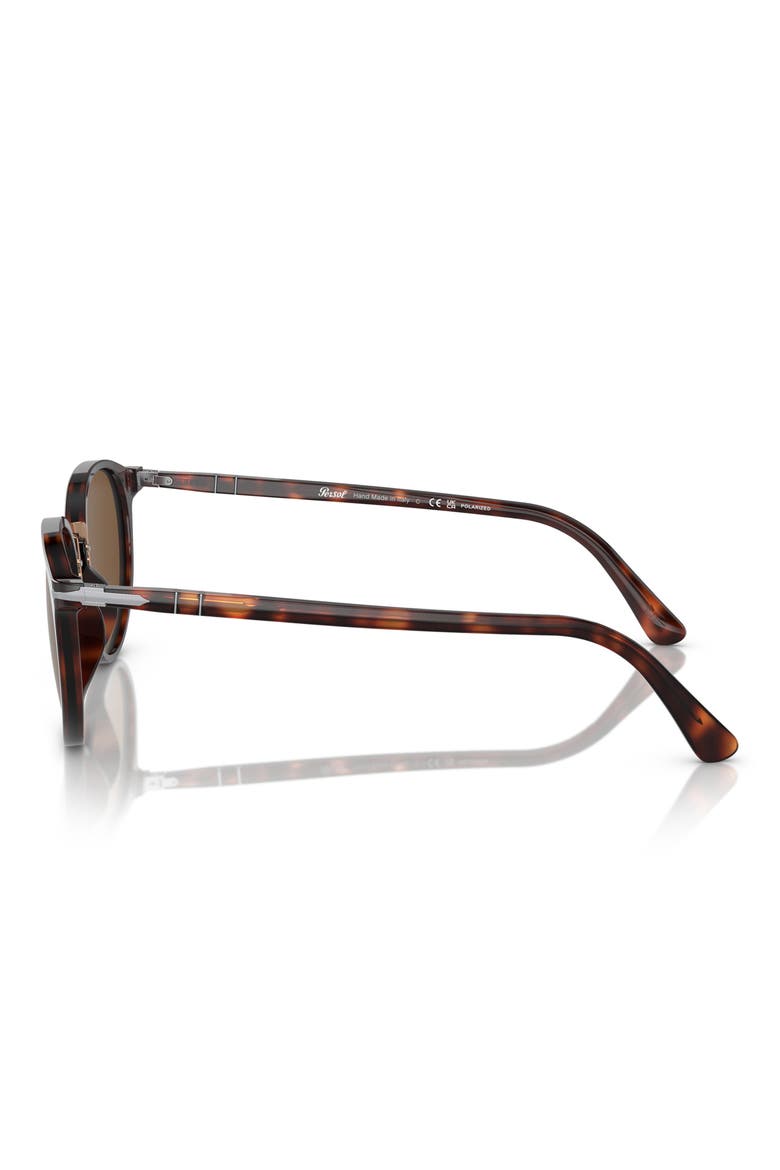 PO3210S 54mm Polarized Oval Sunglasses, Alternate, color, HAVANA / POLAR BROWN