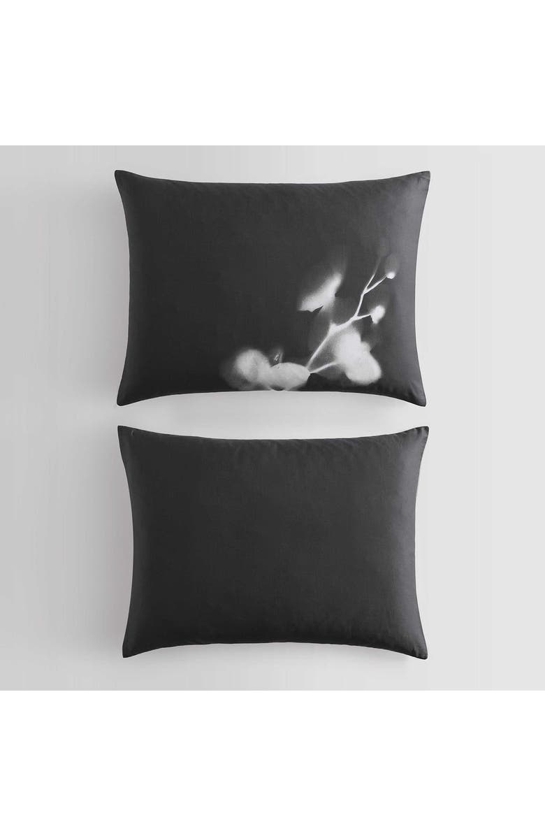 Calvin Klein Orchid Cotton Sateen Duvet & Shams Set, Alternate, color, Grey