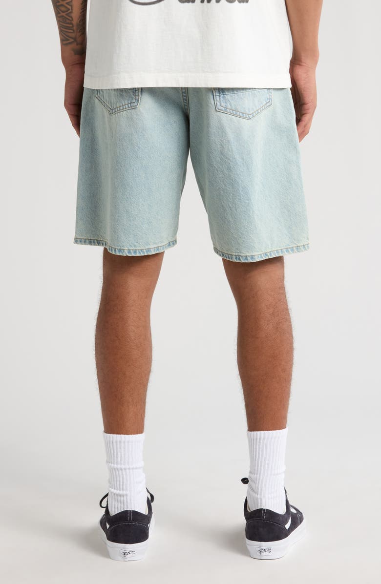 PacSun Jayden Tinted Baggy Denim Shorts, Alternate, color, Light Indigo
