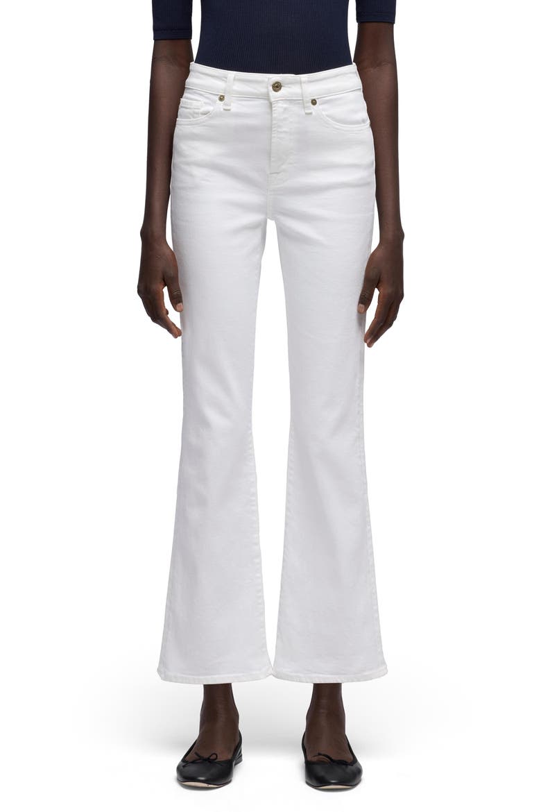Cropped Bootcut Jeans, Main, color, PURE WHITE