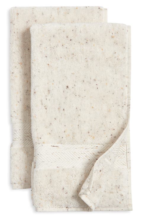 Speckle Set of Two Cotton Hand Towels