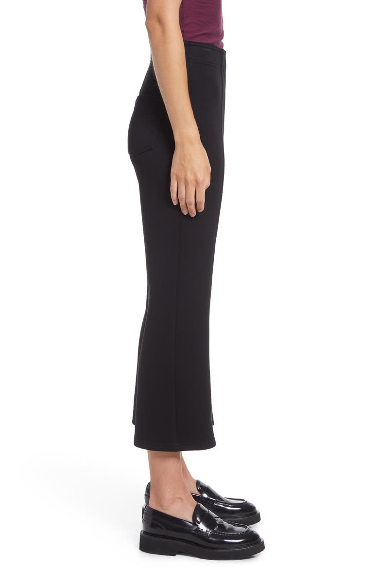 Pontease Crop Flare Leggings, Alternate, color, BLACK