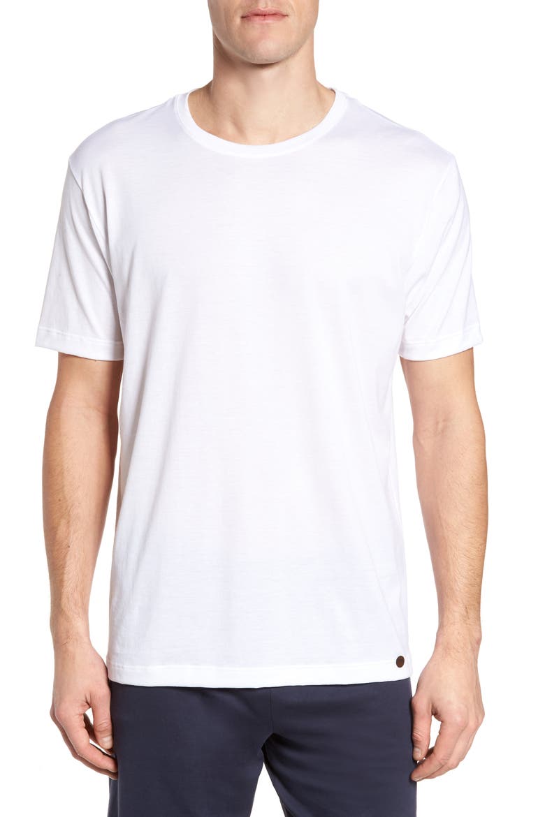Night and Day Cotton Crew Neck T-Shirt, Main, color, WHITE