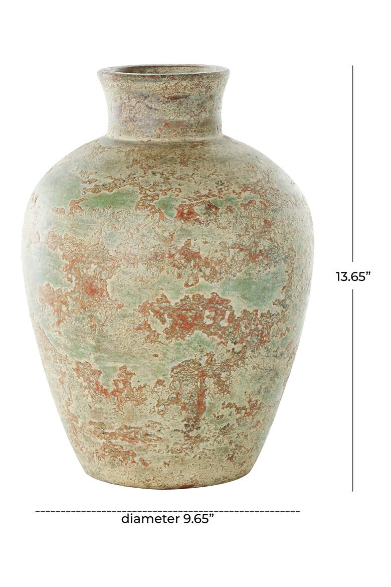 Brown Ceramic Vase, Alternate, color, BROWN