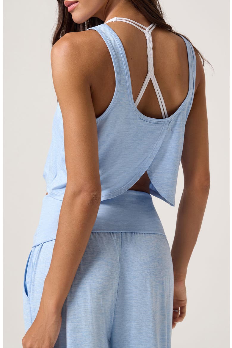 Gemini Crop Cotton Tank, Alternate, color, HEATHER BLUE MIST