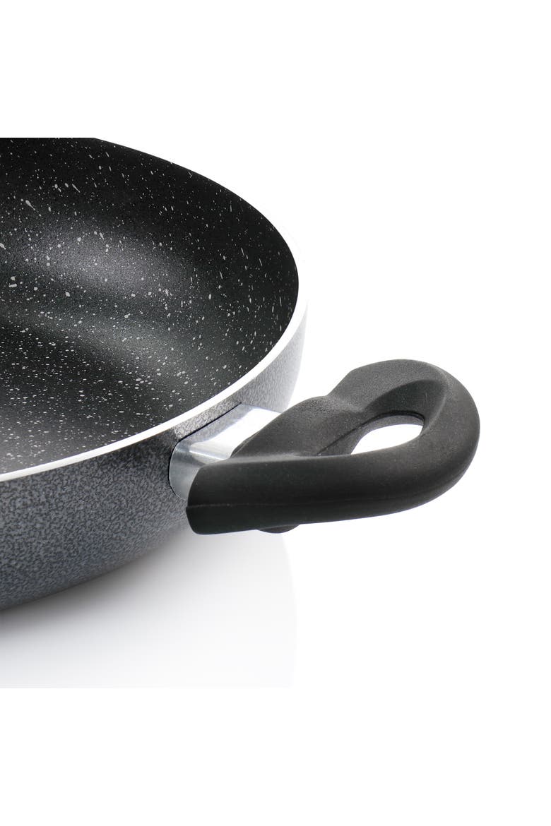 Pallermo 3.5 Quart Aluminum Nonstick Saute Pan  with Lid, Alternate, color, Black
