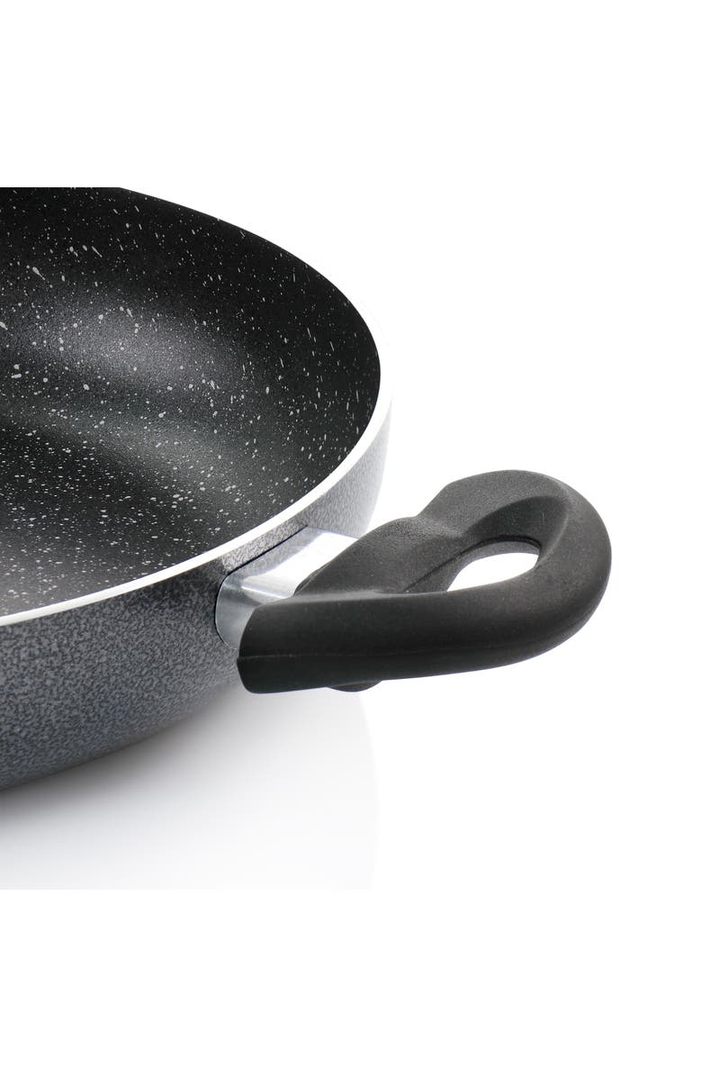 OSTER Pallermo 3.5 Quart Aluminum Nonstick Saute Pan with Lid, Alternate, color, Black