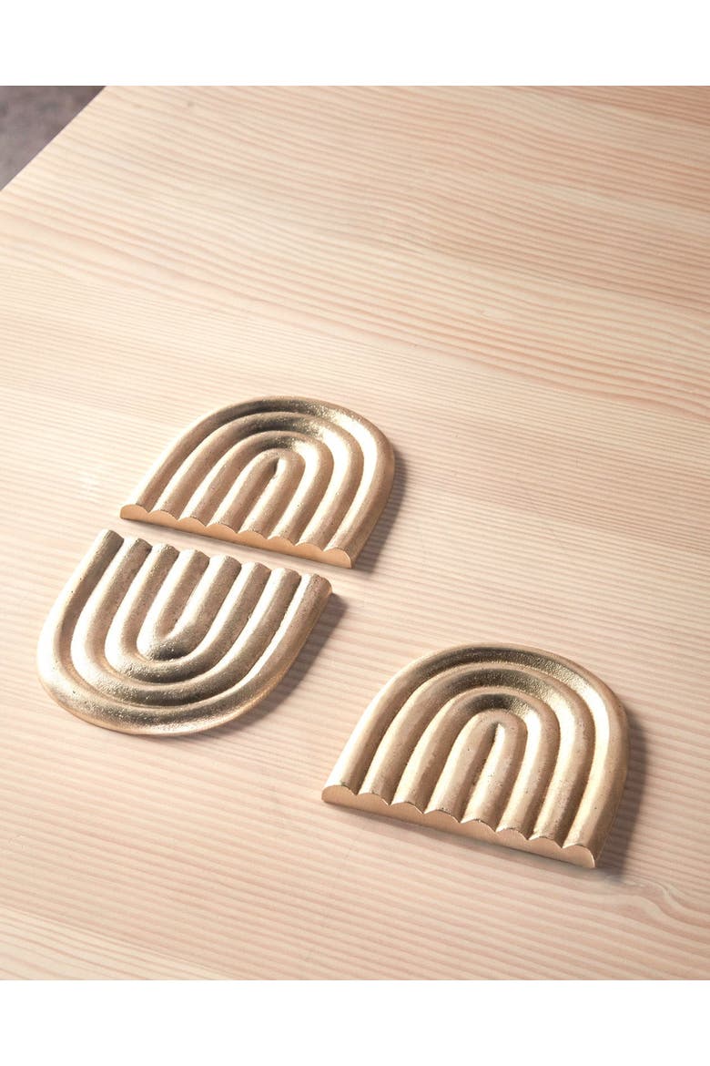 Rainbow Trivet, Alternate, color, Brushed Brass