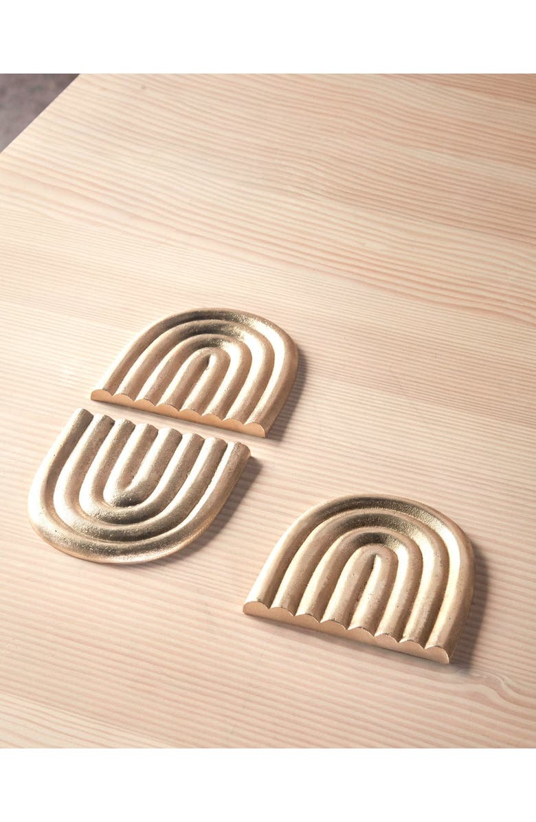 OYOY Rainbow Trivet, Alternate, color, Solid Brass