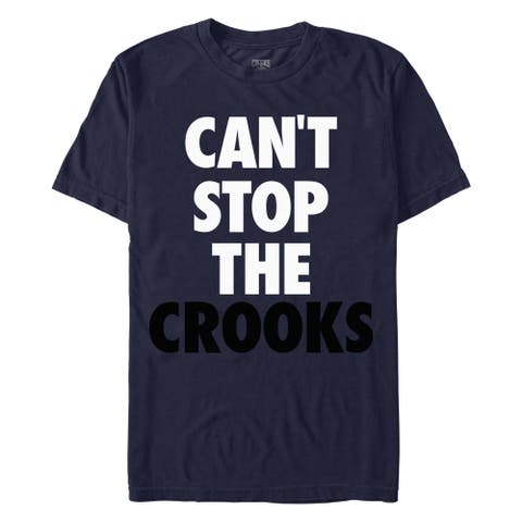 Men's Crooks & Castles Can't Stop the Crooks Black  Graphic T-Shirt