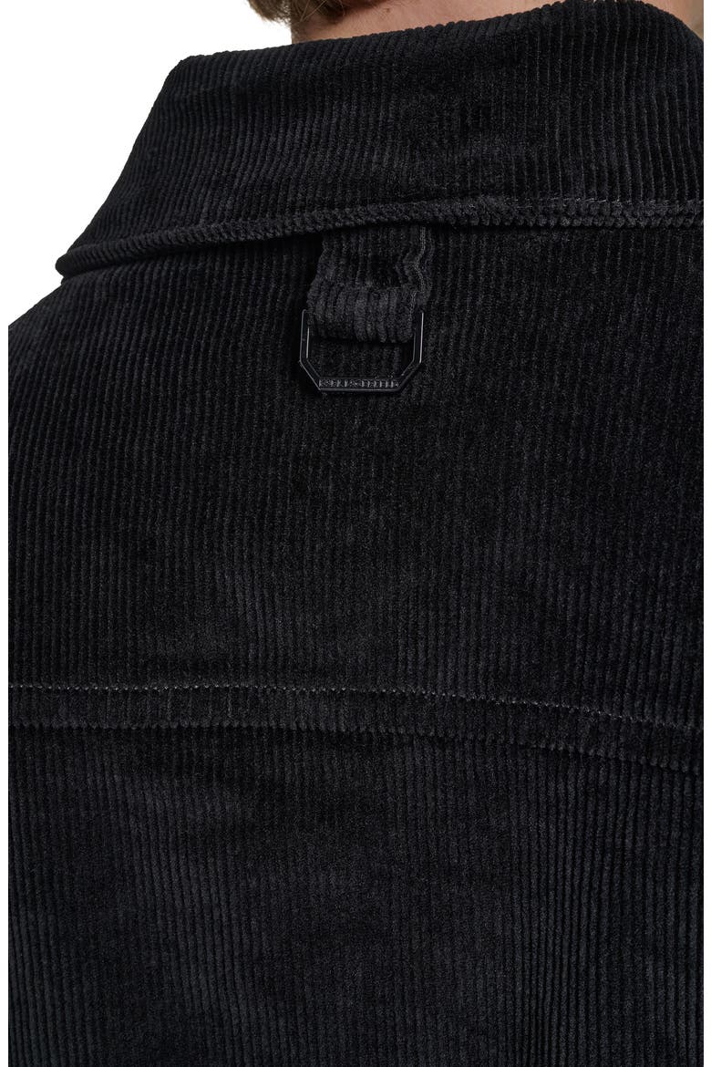 Corduroy Shirt Jacket, Alternate, color, BLACK
