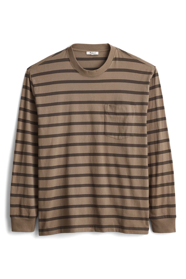 The Vintage Long Sleeve Pocket T-Shirt, Alternate, color, STRIPE DARK DRIFTWOOD