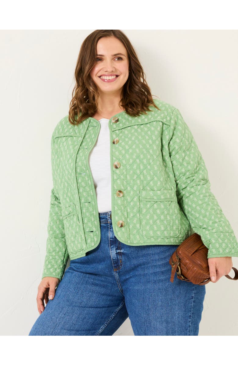 FatFace Plus Size Mia Woodblock Jacket, Alternate, color, 