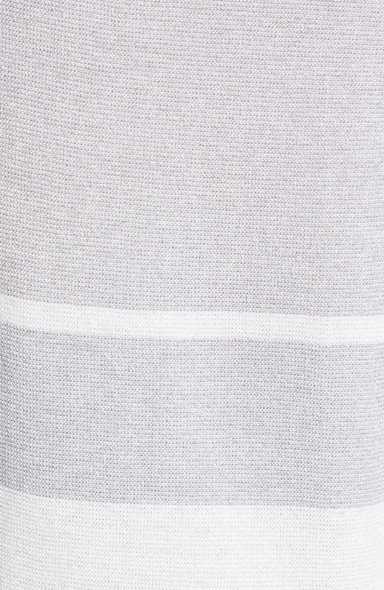 Fabiana Filippi Metallic Stripe Wool Blend Sweater, Alternate, color,