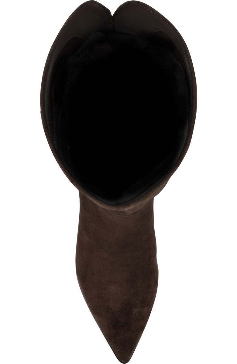 Nine West Morgin Pointed Toe Knee High Boot, Alternate, color, Dark Suede