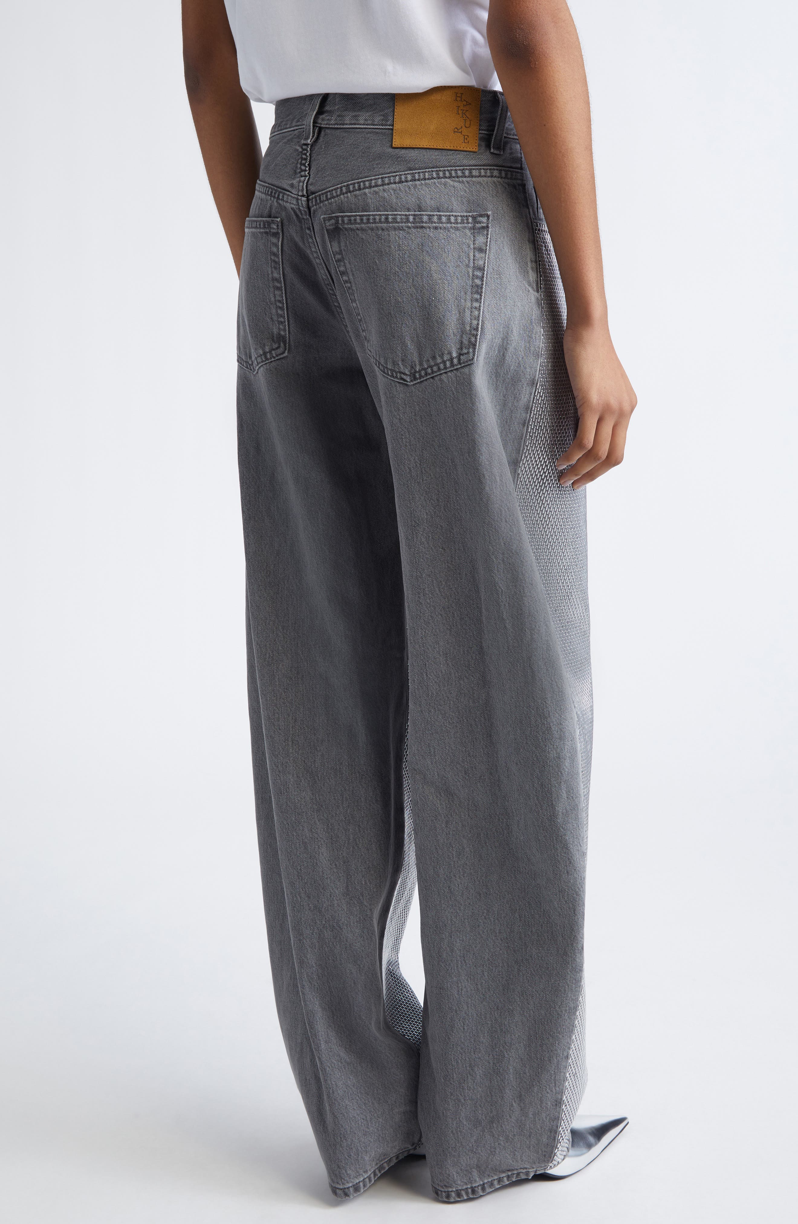 Bibi Crystal Embellished Balloon Leg Jeans - image 2