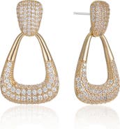 Ettika Sparkle Pavé Teardrop Earrings