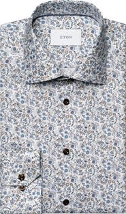 Eton Slim Fit Floral Dress Shirt