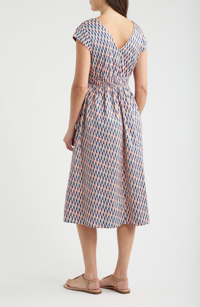NIC+ZOE Dierdre Print Midi Dress, Alternate, color, Pink Multi